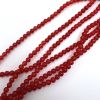 4mm Smooth Round, Red Jade Beads (16