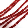6mm Smooth Round, Red Jade Beads (16
