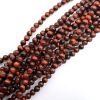4mm Smooth Round, Red Tiger Eye Beads (16