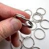 24mm Split Ring, Key Chain Ring, Imit. Rhodium  (72 Pieces) 