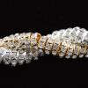 6MM Rhinestone Rondelles (BULK) Crystal/Silver (144 Pieces) 