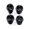 13mm Stone Skull Bead-Black (33 Pieces) 