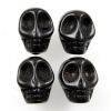18mm Stone Skull Bead-Black (22 Pieces) 