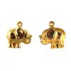 Vintage Elephant Gold Plated Charms - 15mm (72PCS) 