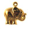 Vintage Elephant Gold Plated Charms - 15mm (72PCS) 