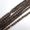 6mm Smooth Round, Smokey Quartz Beads (16