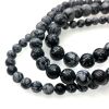 Smooth Round, Snowflake Obsidian Beads, Choose Size (16