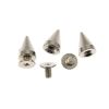 Metal Cone Spike 10mm-BULK PACK! (Silver) (50 Pieces) 