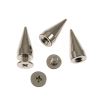 Metal Cone Spike 15mm-BULK PACK! (Silver) (50 Pieces) 