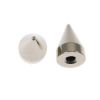 Metal Cone Spike 15mm-Wide (Silver)   (10 Pieces) 