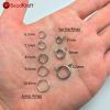 Spring Ring Clasp, 12MM Im.Rhodium (36 Pieces) 