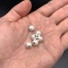 8mm Frosted Beads, Sterling Silver (10 Pieces) 