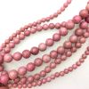 Smooth Round, Rhodonite Beads, Choose Size (16