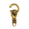 Hand Toggle Clasp, 25mm, Gold (3 Pairs) 