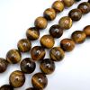 20mm Smooth Round, Tiger Eye Beads (16