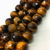 16mm Multi-Faceted Round Tiger Eye Beads (16