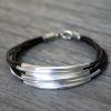 Project: Fine Metal Tube & Leather Bracelet 