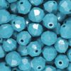 Turquoise - Faceted Opaque Plastic Beads (Choose Size) (Pack) 