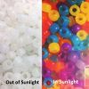 Pony Beads, 9x6mm, Color-Changing (in Sunlight), Ultra-Violet Sunshine Beads, Multi-Color (250 Pieces) 