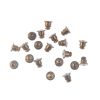 Barrel Clutch 2-Tone Earring Back, Gold - Retail Packs (1 Dozen Tubes, 20 Pieces/Tube) 