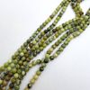 4mm Smooth Round, Yellow Turquoise Beads (16