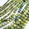 Smooth Round, Yellow Turquoise Beads , Choose Size (16