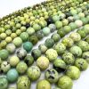 12mm Smooth Round, Yellow Turquoise Beads (16