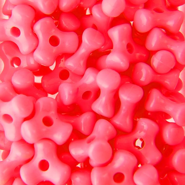 Hot Pink - Tri Beads Opaque Colors (600 Pieces)
