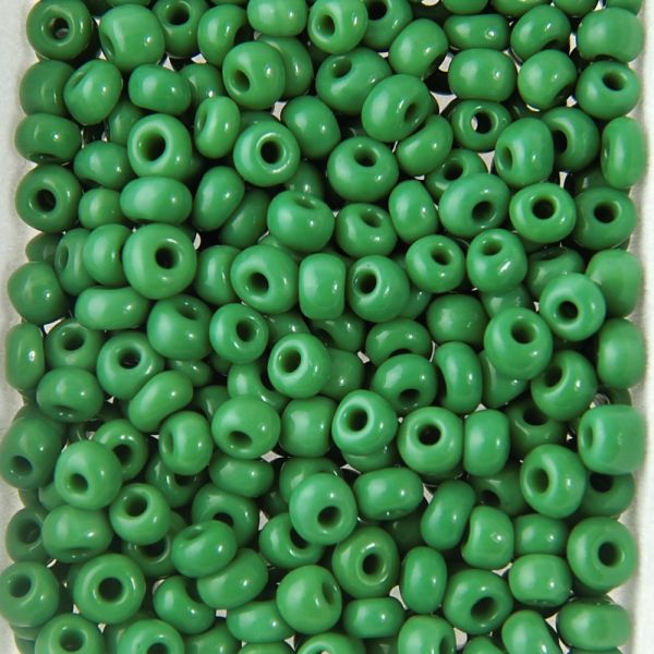 Opaque Seed Beads Size 6/0 -Green, 1LB (500 Grams) 