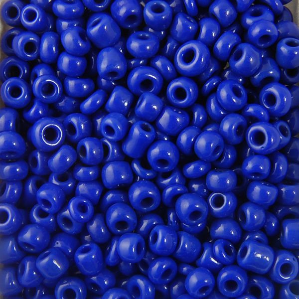 Opaque Seed Beads Size 6/0 -Royal Blue, 1LB (500 Grams) 
