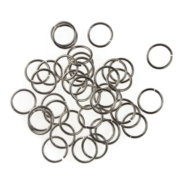 9MM Jump Ring-Im.Rhodium (144 Pieces)