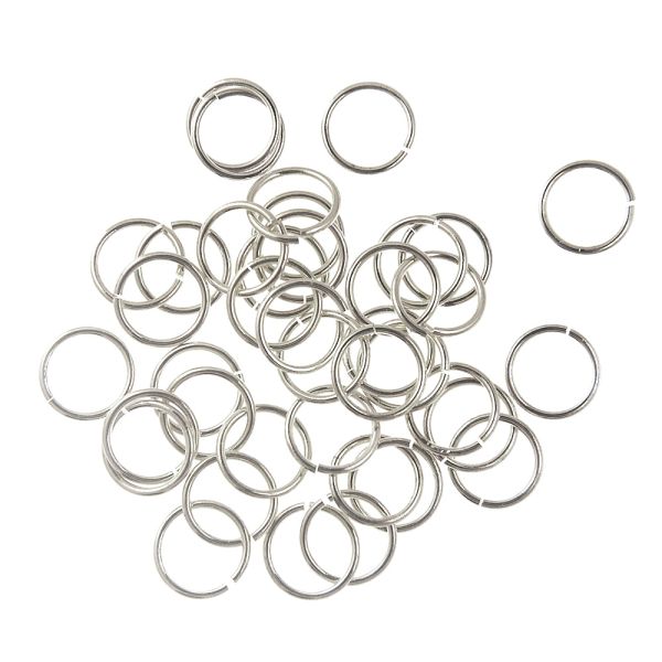 9MM Jump Ring-Silver-Plated (144 Pieces)