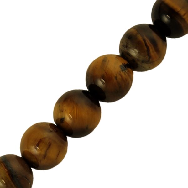 12mm Smooth Round, Tiger Eye Beads (16