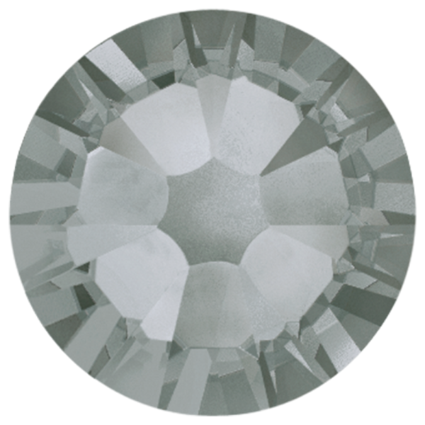 Black Diamond-Preciosa Hot Fix Flatback Rhinestones (Choose Size)