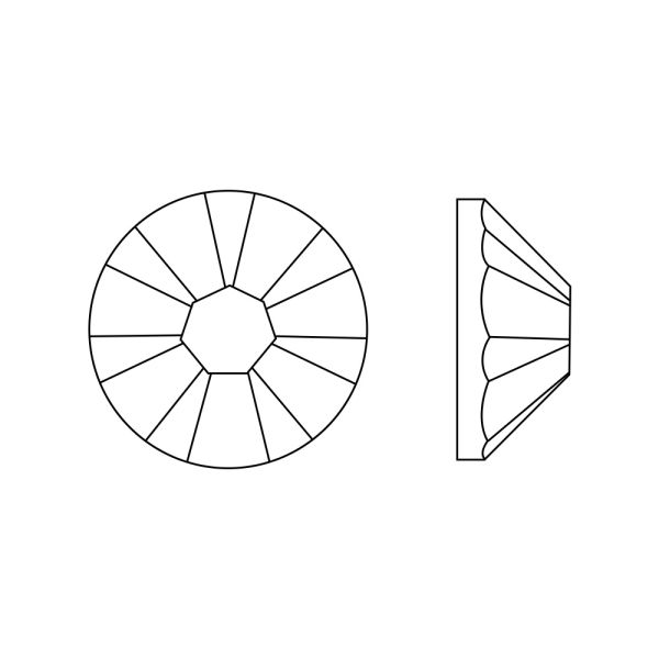 Fireopal-Preciosa Flatback Rhinestones (Choose Size)