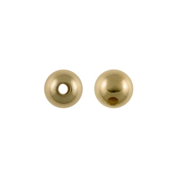 2.5mm Smooth Round Beads, 14K Gold Filled (50 Pieces)