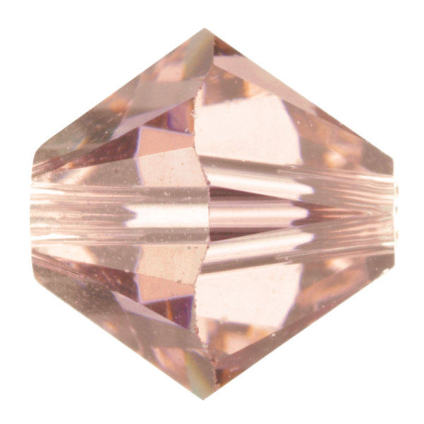 Preciosa Czech Crystal, Faceted Bicone Bead, Vintage Rose (Choose Size)