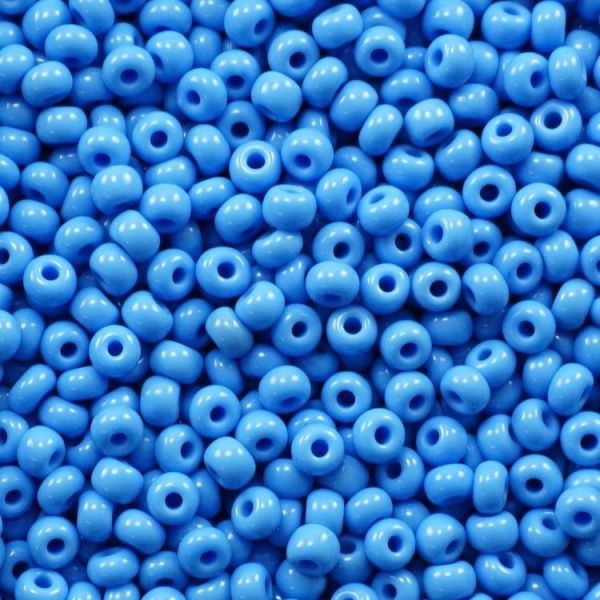 Czech Seed Beads Size 11/0 - Opaque Baby Blue Turquoise (Approx. 1/2 LB , 250 Grams) 