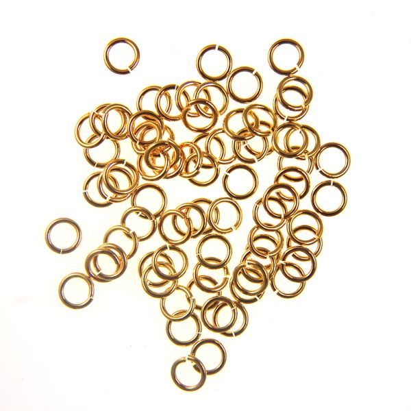 8.5MM Jump Ring-Gold-Plated (144 Pieces) 