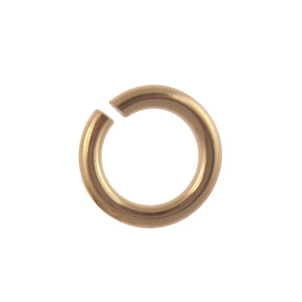 6mm x 18ga (1mm) Heavy Jump Ring, Gold Filled (20 Pieces)
