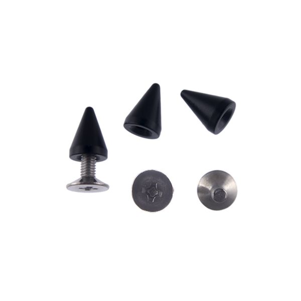 Metal Cone Spike 10mm (Black) (10 Pieces)