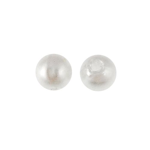 BULK PACK! 3mm Loose Pearl Beads, White (8 Ounces)
