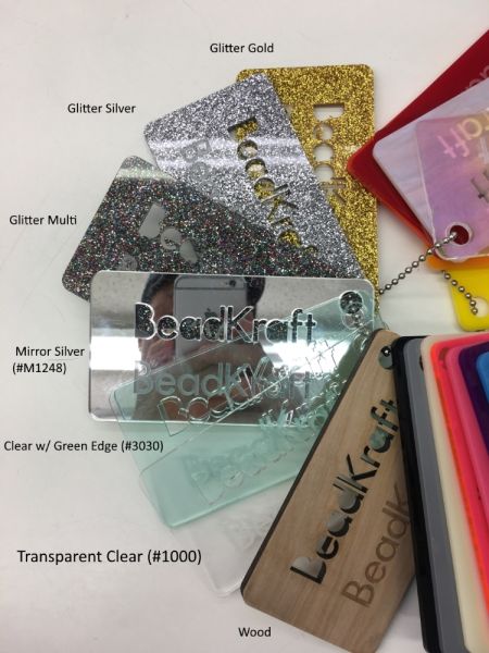 Lucite Charms, Small Rectangle, 9 x 33mm, CHOOSE COLOR (12 Pieces)