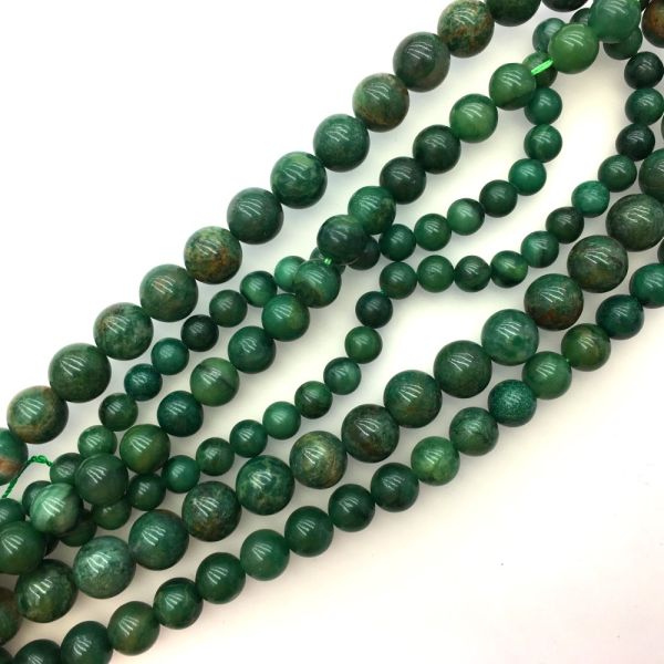 12mm Smooth Round African Jade Beads (16