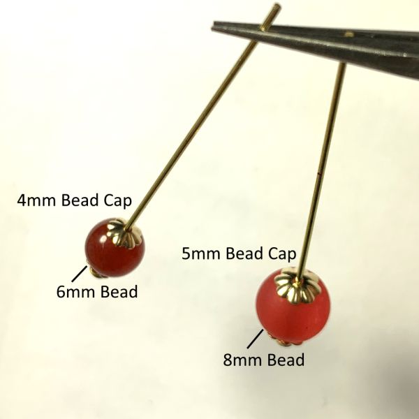 5mm Flower Bead Cap, Gold Filled (25 Pieces)