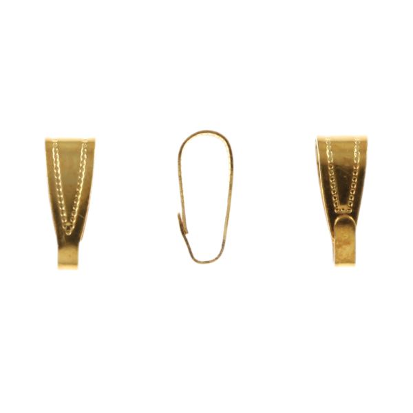 Patterned Pendant Bail, 11mm, Gold (72 Pieces)