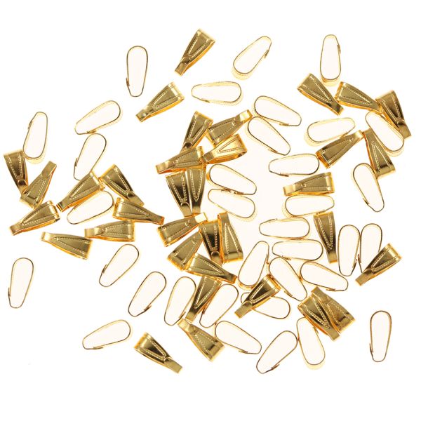 Patterned Pendant Bail, 11mm, Gold (72 Pieces)