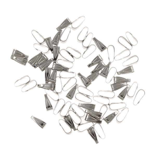 Patterned Pendant Bail, 11mm, Silver (72 Pieces)