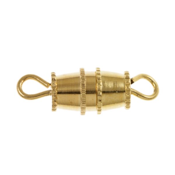9mm Large Barrel Screw Clasp, Gold-Plated (36 Pieces)