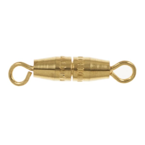 10mm Torpedo Screw Clasp, Gold-Plated (72 Pieces)